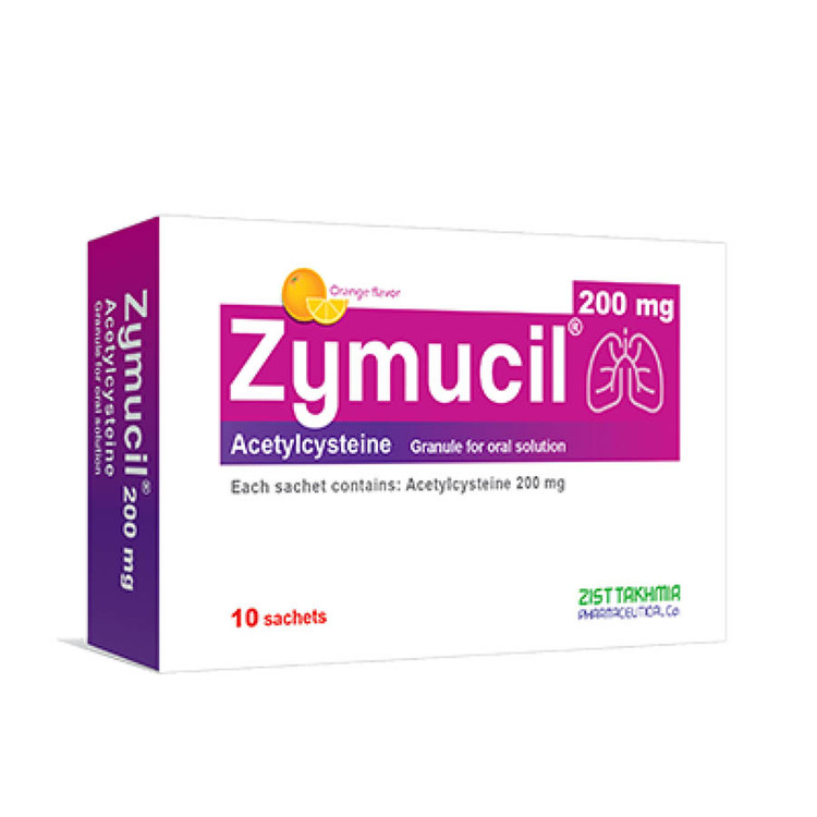 ساشه استیل سیستئین زیموسیل زیست تخمیر 200 میلی گرم