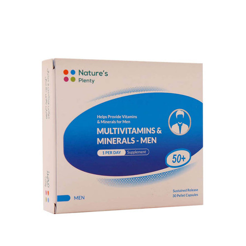 کپسول مولتی ویتامین و مینرال آقایان بالای 50 سال نیچرز پلنتی