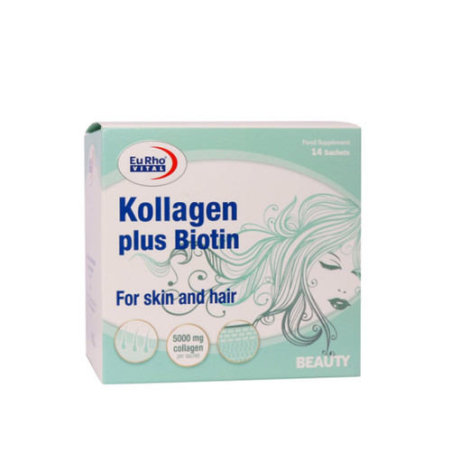 ساشه کلاژن پلاس بیوتین یوروویتال 14 عدد