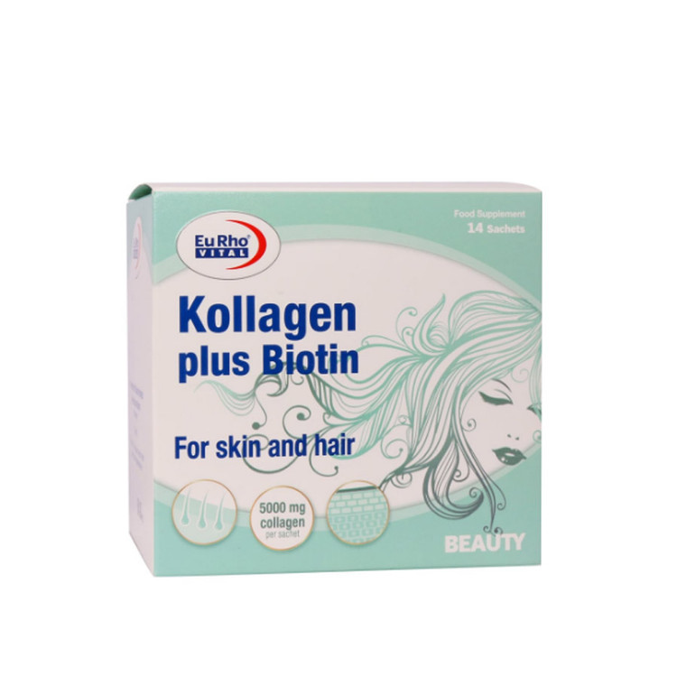 ساشه کلاژن پلاس بیوتین یوروویتال 14 عدد