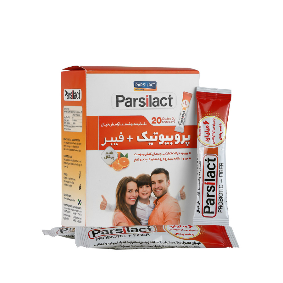 ساشه فیبر پروبیوتیک پارسی لاکت 20 عدد