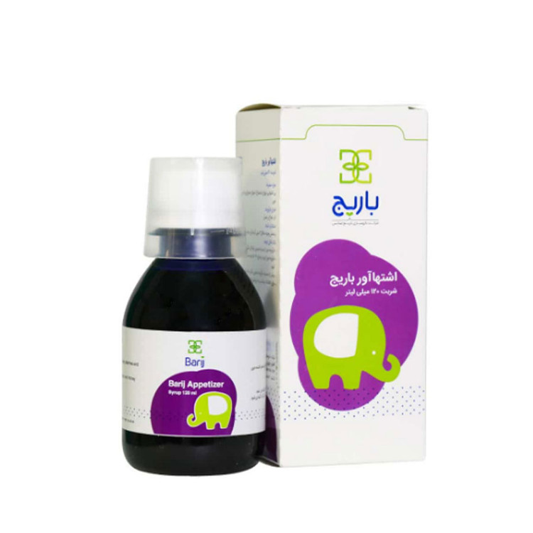 شربت اشتها آور باریج اسانس مناسب کودکان 120 میلی لیتر