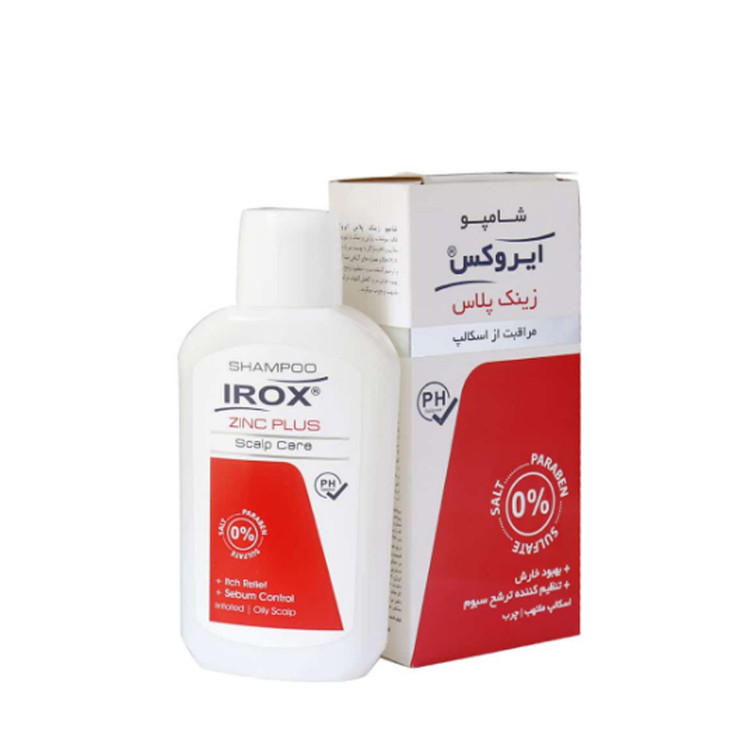 شامپو زینک پلاس فاقد سولفات ایروکس مخصوص شوره چرب 200 گرم