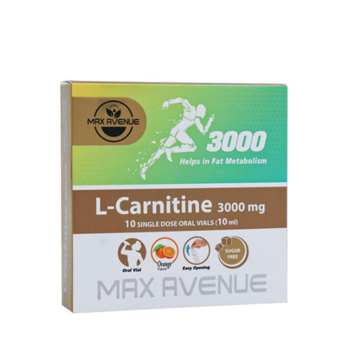 ویال ال کارنیتین 3000 میلی گرم مکس اونیو 10 عدد