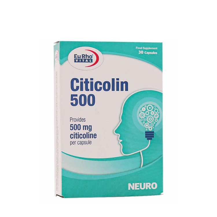 کپسول سیتی کولین 500 میلی گرم یوروویتال 30 عدد