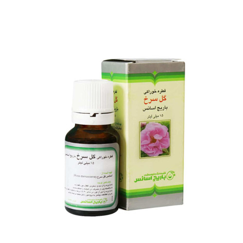 قطره خوراکی گل سرخ باریج اسانس ۱۵ میلی لیتر