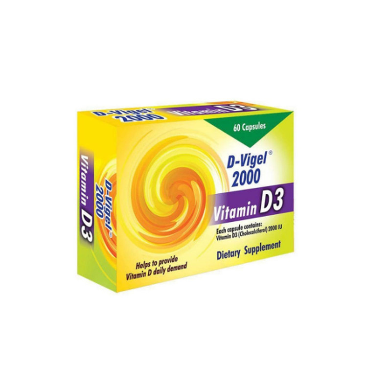 کپسول ویتامین D3 دی ویژل 2000 واحد دانا 60 عدد