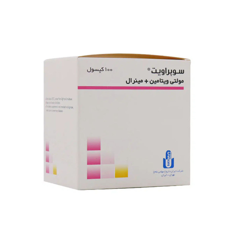 قرص مولتی ویتامین مینرال ایران دارو 100 عدد