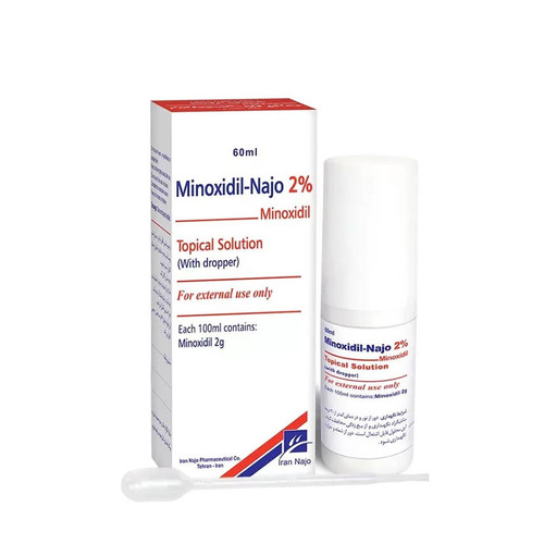 لوسیون ضد ریزش و تقویت کننده مو ماینوکسیدیل دو درصد ناژو 60 میلی لیتر