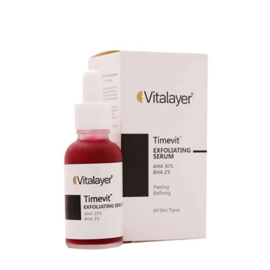 سرم لایه بردار قوی تایم ویت ویتالیر حاوی AHA 30 درصد 30 میلی لیتر