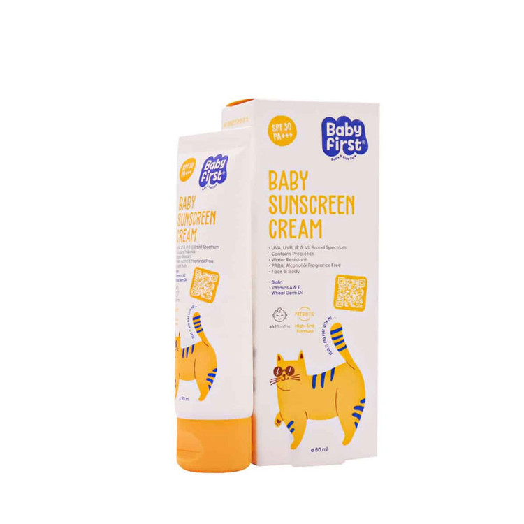 کرم ضد آفتاب کودکان SPF30 بیبی فرست ۵۰ میلی لیتر