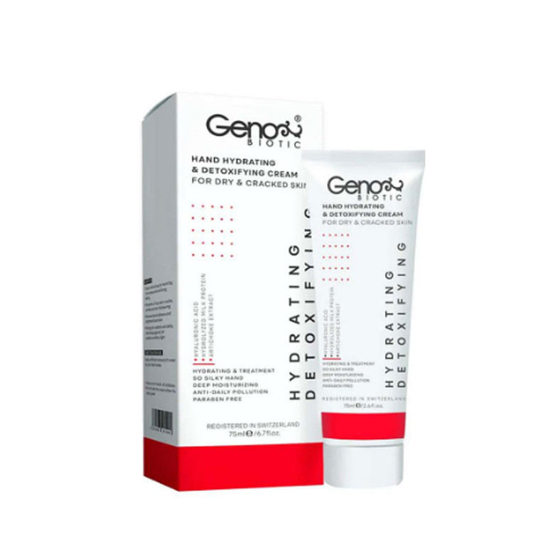 کرم رطوبت رسان و دتوکسیفای کننده دست ژنوبایوتیک مناسب پوست خشک 75 میلی لیتر