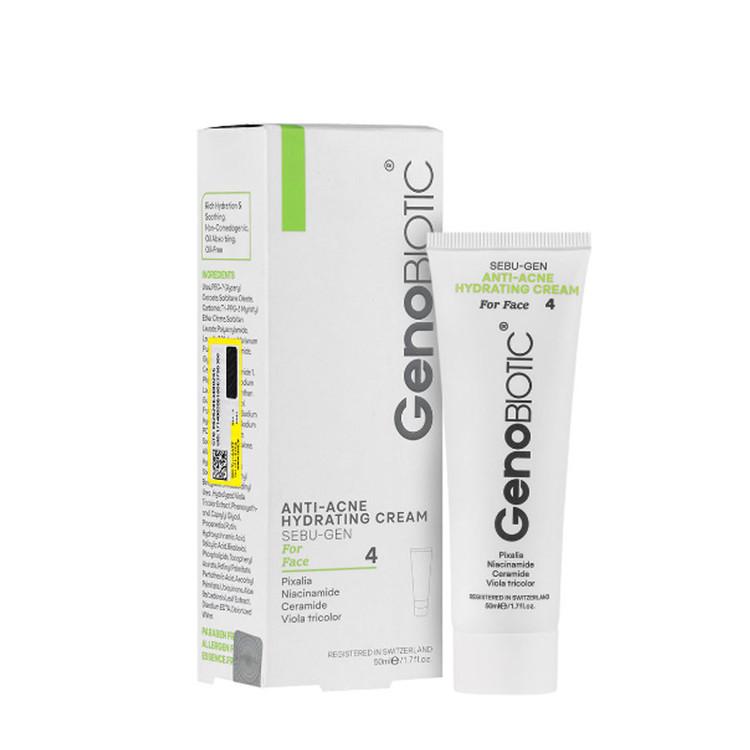 کرم رطوبت رسان ژنوبایوتیک مناسب پوست های حساس و آکنه ای ۵۰ گرم