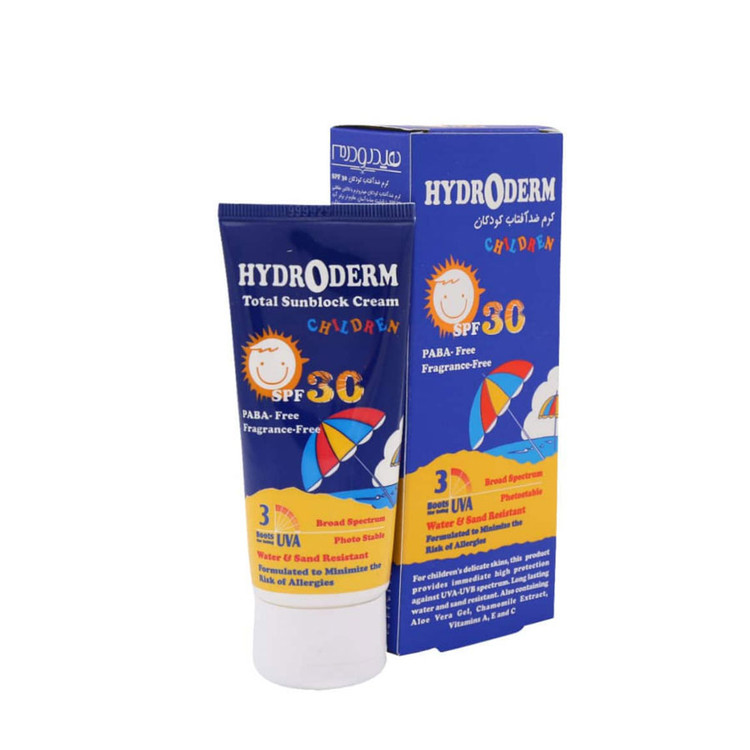 کرم ضد آفتاب کودکان SPF30 هیدرودرم ۵۰ میلی لیتر