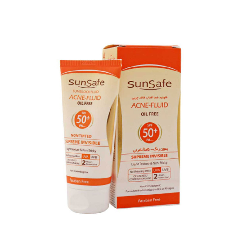 فلوئید ضد آفتاب فاقد چربی SPF50 سان سیف 50 میلی لیتر
