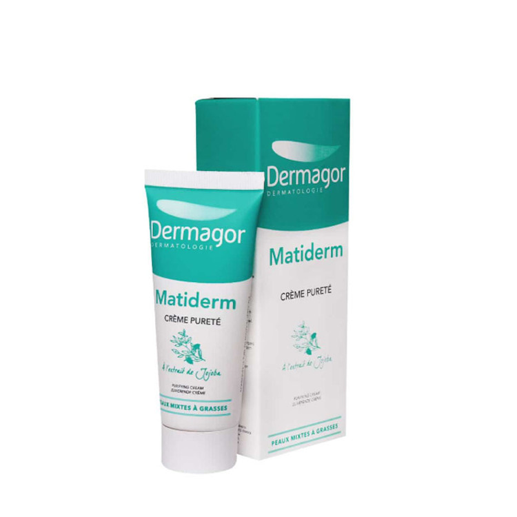 کرم متیدرم مرطوب و مات کننده پوست چرب درماگور 40 میلی لیتر