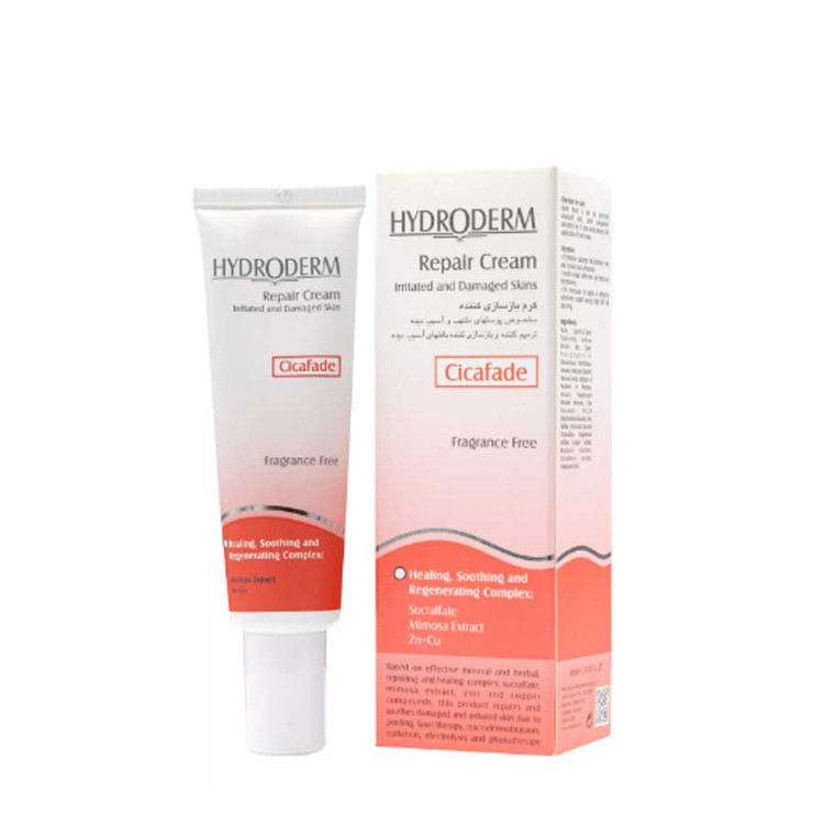 کرم ترمیم کننده و بازسازی کننده سیکالفید هیدرودرم مناسب پوست های تحریک شده و آسیب دیده ۳۰ میلی لیتر