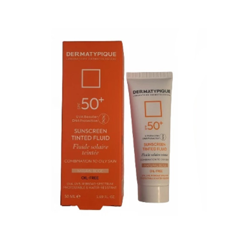ضد آفتاب فاقد چربی SPF50+ درماتیپیک 50 میلی لیتر | بژ طبیعی