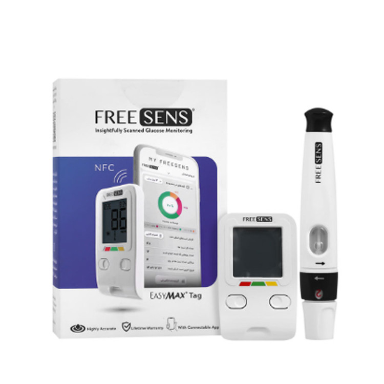 دستگاه تست قند خون فری سنس همراه نوار