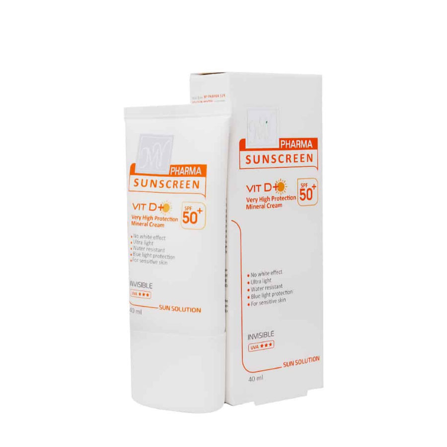 کرم ضد آفتاب مینرال SPF50 مای فارما مناسب پوست حساس و کودکان 40 میلی لیتر