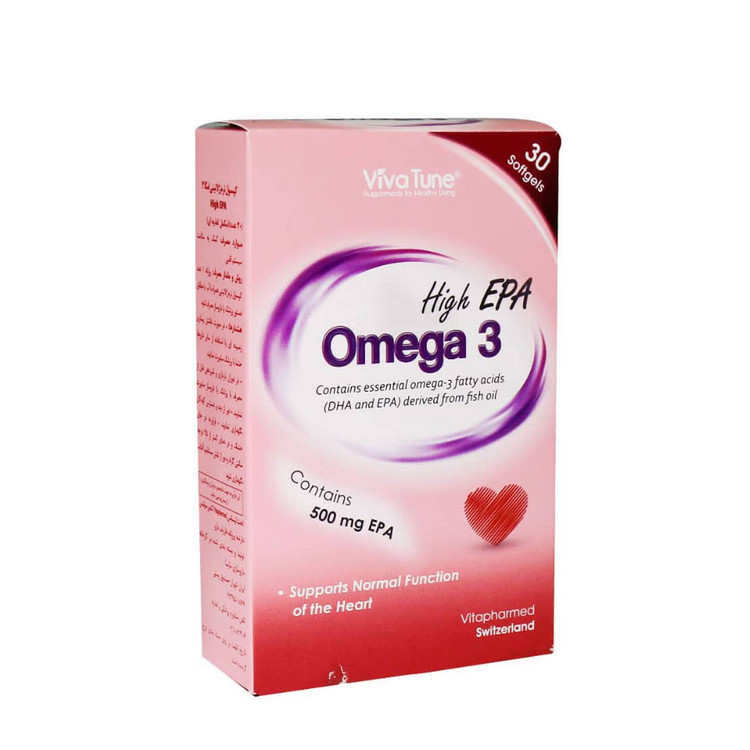 کپسول نرم ژلاتینی امگا 3 High EPA ویواتیون 30 عدد