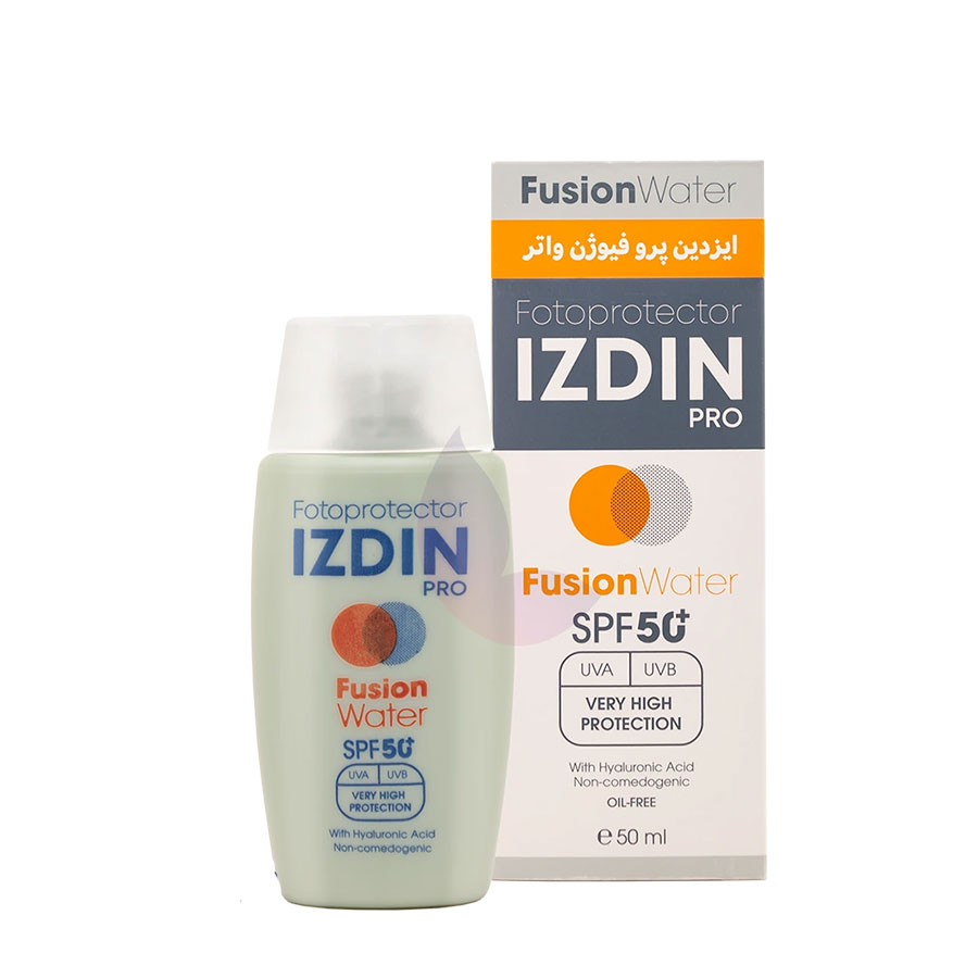 کرم ضد آفتاب ایزدین پرو مدل فیوژن واتر +SPF50