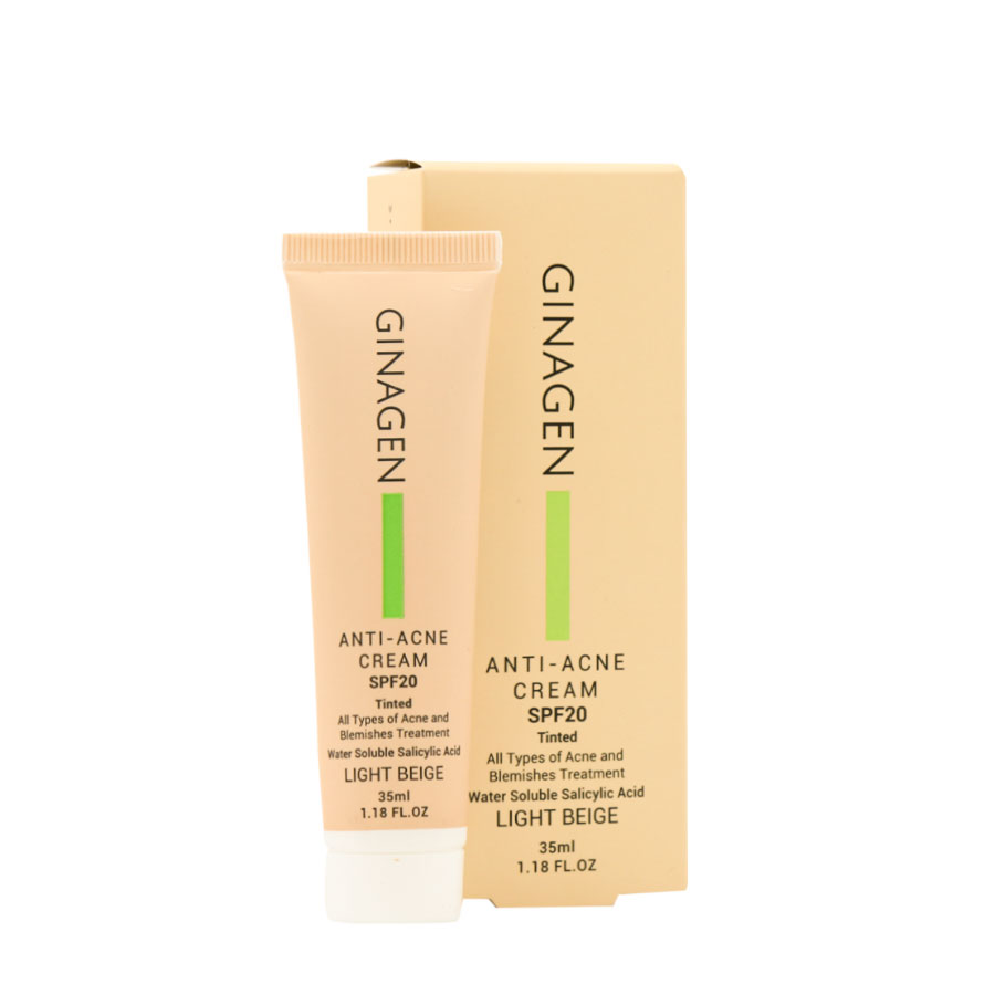 کرم ضد جوش رنگی SPF20 ژیناژن 35 میلی لیتر